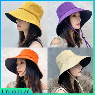 Fashion Bucket Hat Fisherman Cap Solid Color Travel Summer B