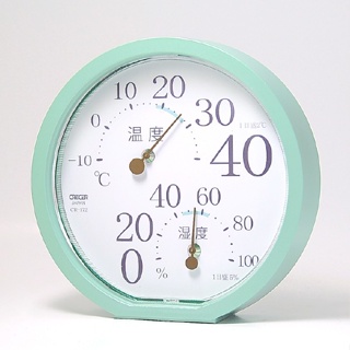 《好康醫療網》CRECER溫濕度計(日本原裝)溫度計/濕度計/溼度計/溫溼度計CR-172(綠色)
