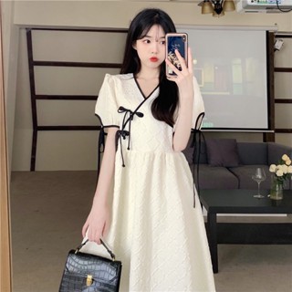 W.Mei 旗袍洋裝 改良式旗袍 改良式旗袍洋裝 度假套裝 度假洋裝 中式改良旂袍國風連衣裙設計感小眾法式高階感裙腳踝