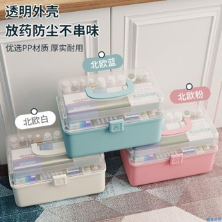 【熱銷免運】藥箱家庭款家用大容量多層防潮醫藥盒箱多功能醫護收納藥品小藥盒 收納盒 飾品盒 髮飾收納盒 首飾盒 手提收納盒