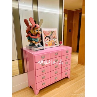 可開發票【廠家直銷】Dulton櫃日式複古鐵皮櫃金屬抽屜櫃環保餐邊收納櫃網紅ins裝飾櫃