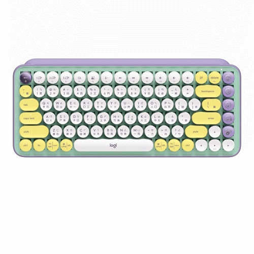 LOGITECH 羅技 920-010332 鍵盤 POP KEYS 無線鍵盤 夢幻紫 媒體鍵 螢幕截圖 自訂表情符號