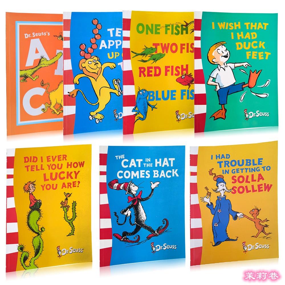 現貨免運The Cat In The Hat Dr. Seuss 幼兒英語繪本 A4大開本平裝故事書圖畫本 蘇斯博士 睡