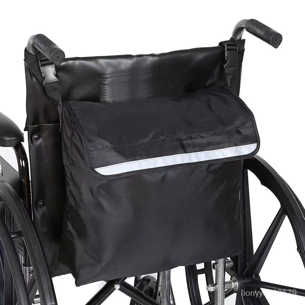 💥嚴選優品💥輪椅扶手收納袋側邊掛袋輪椅後掛袋嬰兒車收納包防水助行器收納包 6ZZC