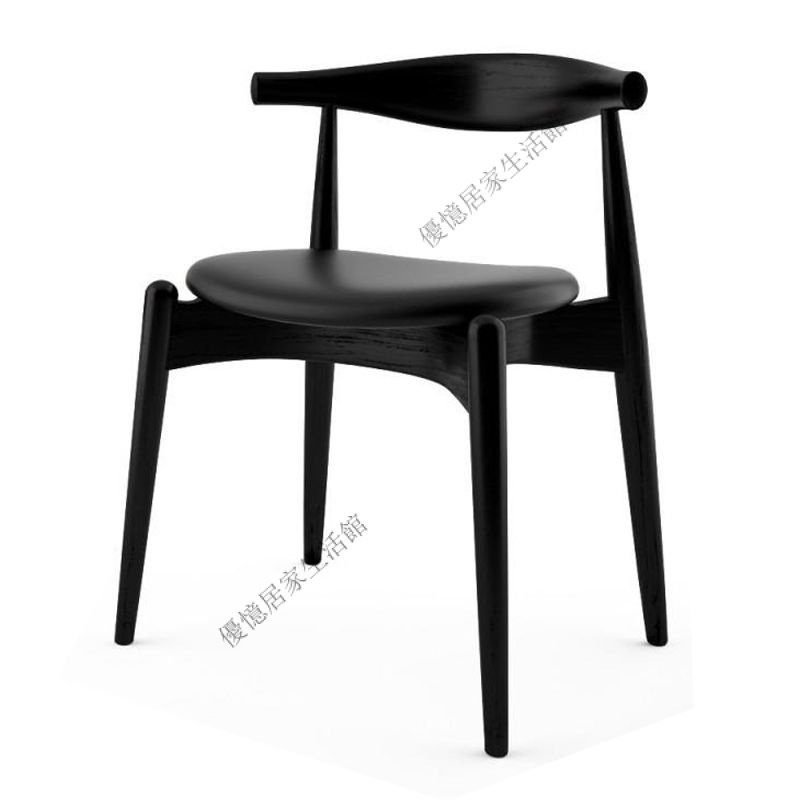 【特惠✨熱銷】餐椅 真皮餐椅 頭層牛皮 輕奢風 極簡 實木軟包皮椅子 傢用 設計師 餐廳靠背椅