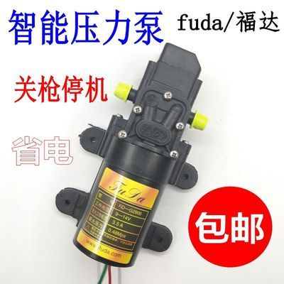 電動噴霧器水泵福達12v高壓隔膜微型自吸農用打藥機馬達配件電機