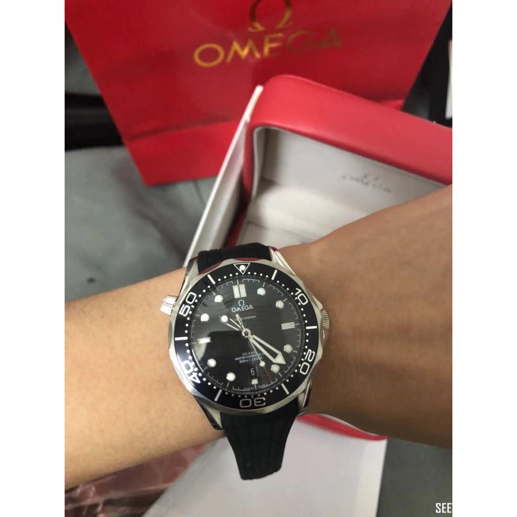 Omega歐米茄海馬系類 時尚百搭 歐米茄手錶 瑞士機械錶 商務錶男士腕錶 男錶 手錶 機械錶霸氣