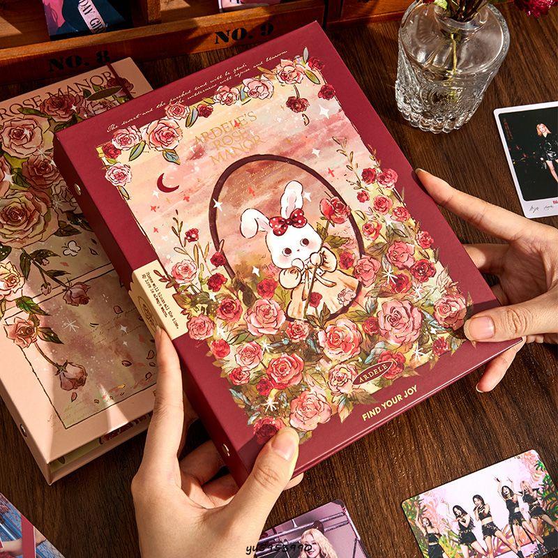 【馨怡優選】‹追星卡冊› ins風高顏值 卡冊 明星照片收納冊活頁燙金相冊追星卡片 收集冊 相簿