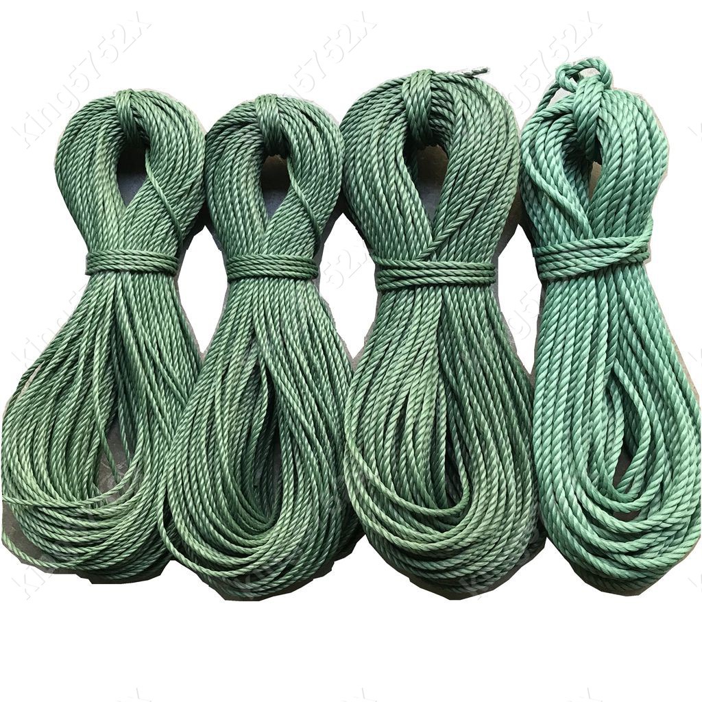 【木子好物】4MM綠色尼龍繩5MM晾衣繩子打包捆綁繩6MM大棚繩廣告繩批橫幅繩8MM#king5752x