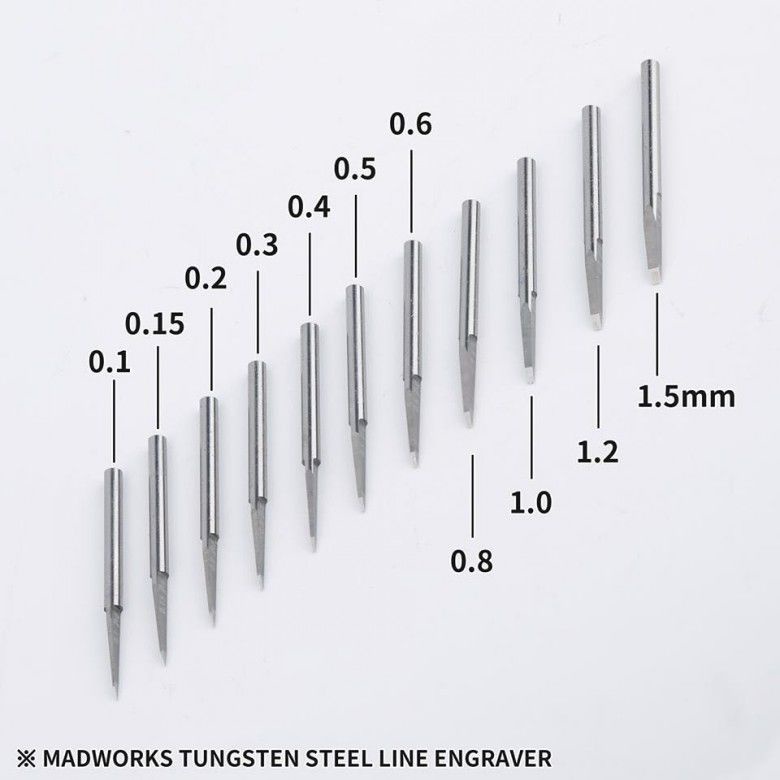 MADWORKS 鎢鋼刀/刻針系列 模型制作刻線刀