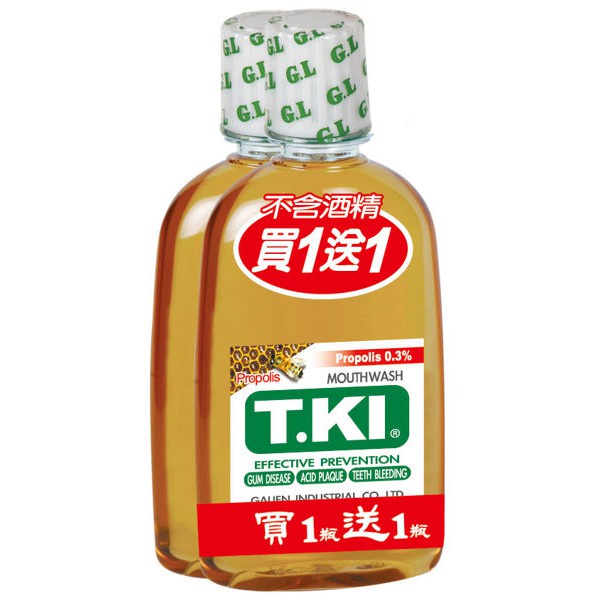 T.KI  鐵齒蜂膠漱口水 350ML/瓶 (買1送1)