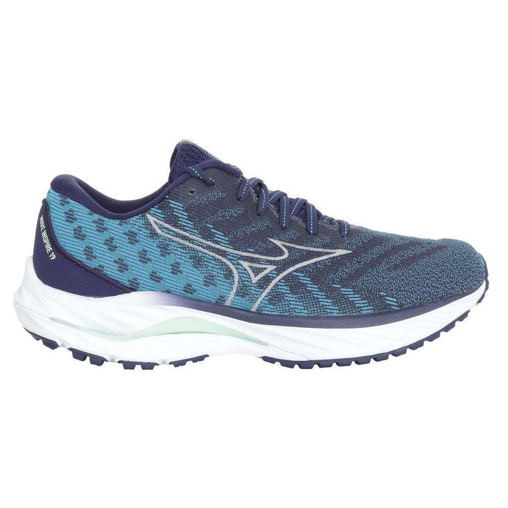 MIZUNO WAVE INSPIRE 19 SSW 男慢跑鞋-4E( 美津濃「J1GC232254」 藍綠灰