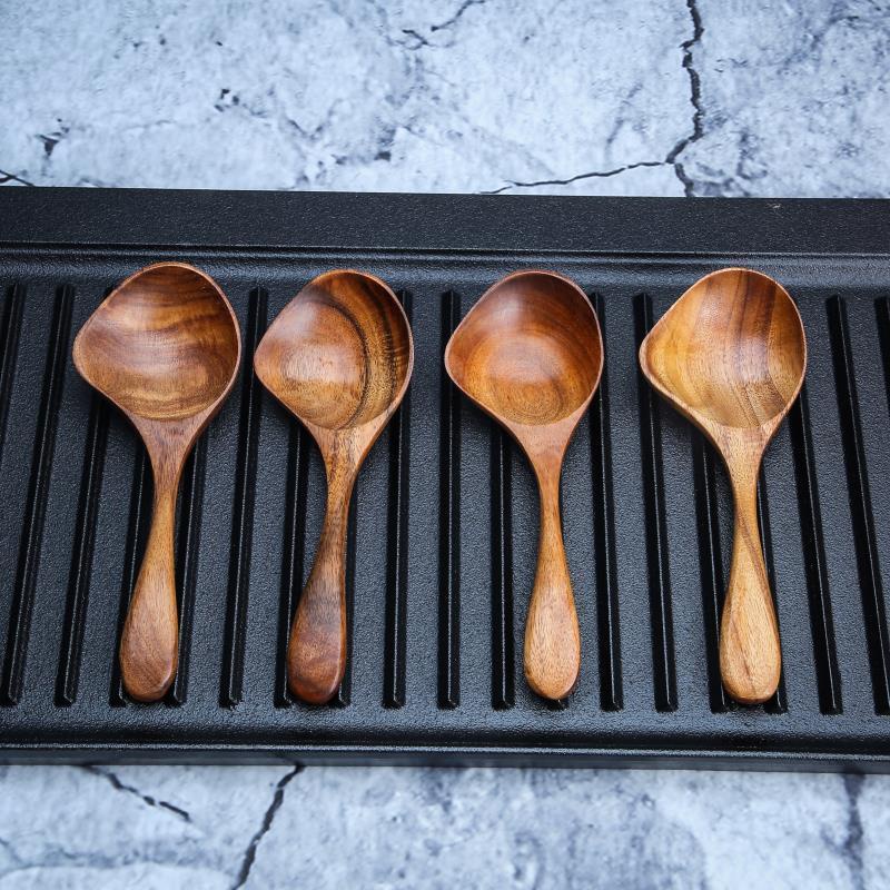 【👍實木】勺子 木勺子鴨嘴湯勺 家用相思木勺子餐廳日式原木木質工藝品鴨嘴勺