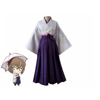 🌟桃園出貨🌟 名偵探柯南cos服灰原哀大正和風漫展裝 劍道服cosplay表演服裝 表演演出服 萬聖節服裝 名偵探柯