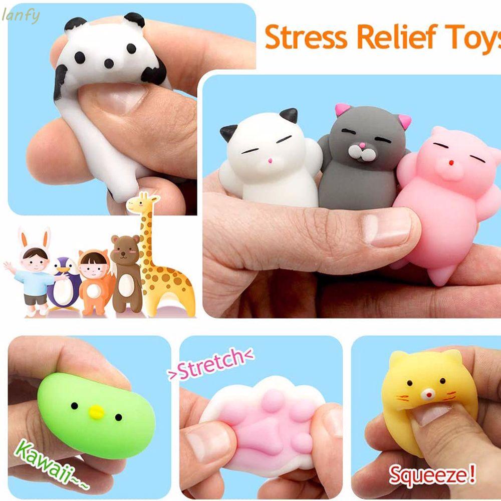 10Pcs/set Stress Relief Toy Cute Stress Relief Toy Mochi Toy