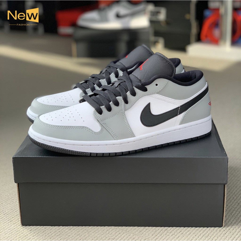 Nike Air Jordan 1Low “Light Smoke Grey” 黑灰 553558-030 男女鞋