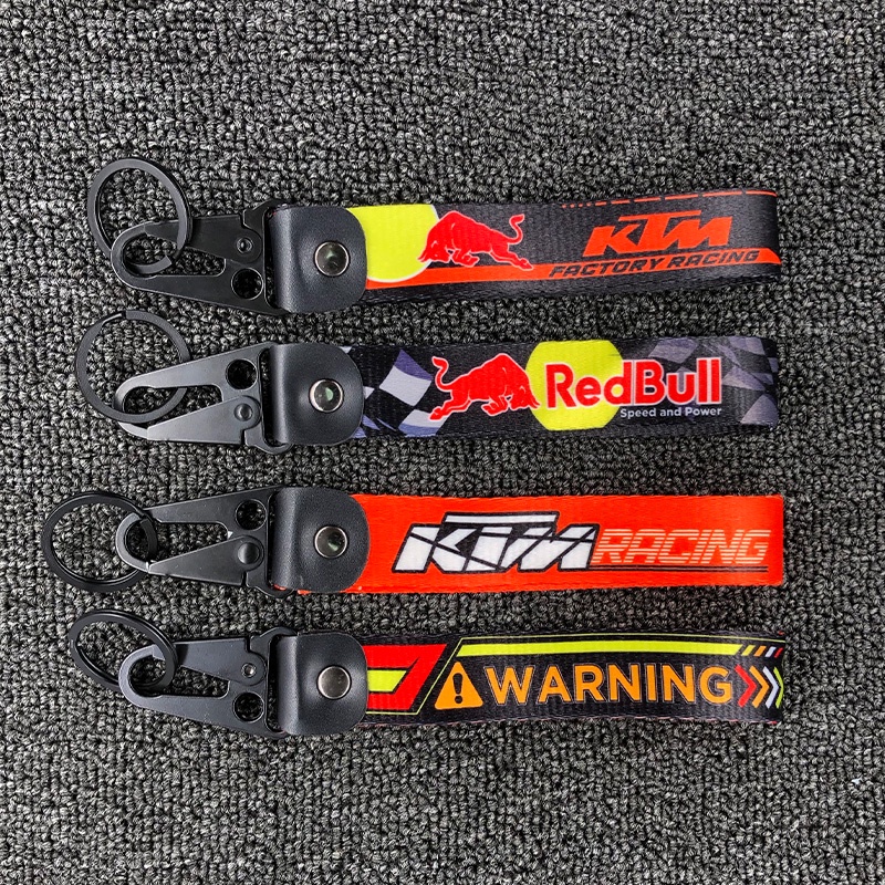 摩托車鑰匙扣鑰匙繩鏈飄帶掛件適用于川崎雅馬哈本田KTM鈴木春風