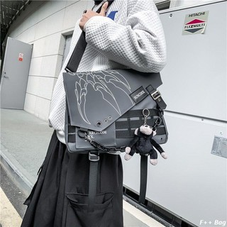 免運實拍⭐側背包男 單肩包 斜背包 牛津肩背包 防水大容量機能工裝包日系原宿大容量ins潮流款嘻哈男生外出戰術單肩斜挎包