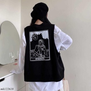 【微胖星人必備】M-4XL胖mm馬甲長袖t恤女兩件套寬松大碼女裝韓版ins潮薄款上衣女大學T上衣mk