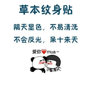 💞新鑫客製💕草本紋身貼定做文字二維碼臉貼製作照片LOGO DIY彩色圖片定製印刷來圖客製 客製圖案 客製紋身貼