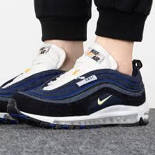 Nike Air Max 97 海軍藍 麂皮 拼接 氣墊休閒百搭運動鞋DH1085-001男鞋