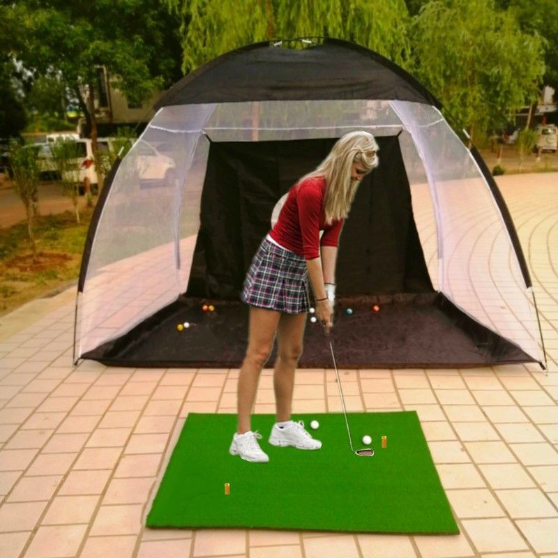 【现货熱銷】golf 高爾夫球練習網 Golf打擊籠 揮桿練習器 配打擊墊 套裝
