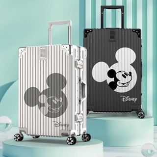 🔥暢銷熱款🔥迪士尼米奇新款涂鴉行李箱女學生米老鼠鋁框密碼箱旅行箱男大容量