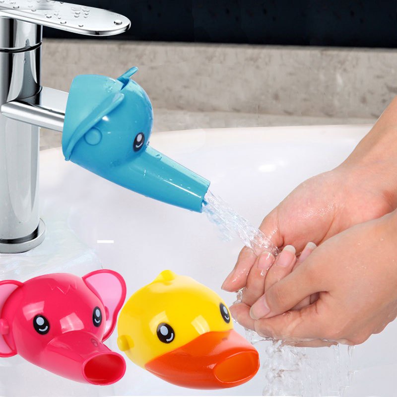 🌟台灣發貨🌟 水龍頭延伸器加長卡通可愛兒童小孩寶寶洗手防濺洗手池導水引水槽