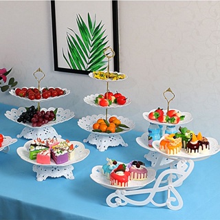 水果盤 糖果盤 堅果盤 甜品盤 零食盤 點心盤 水果盤 盤子 生日派對甜品臺裝飾擺件展示架歐式多層水果盤蛋糕點心架子