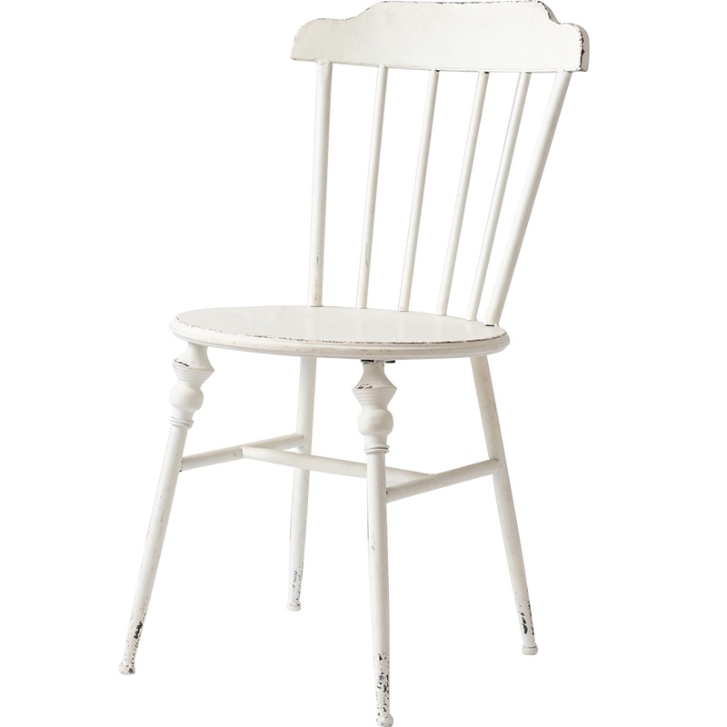 免運 單人椅子 現代簡約 北歐溫莎椅鐵藝咖啡椅餐椅拍攝靠背cck1030107