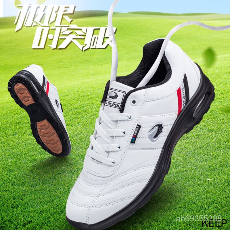 GOLF 高爾夫球鞋 皮質高爾夫鞋 高爾夫鞋男 透氣防滑高爾夫球鞋 耐磨減震高爾夫球鞋 防水運動鞋 鞋