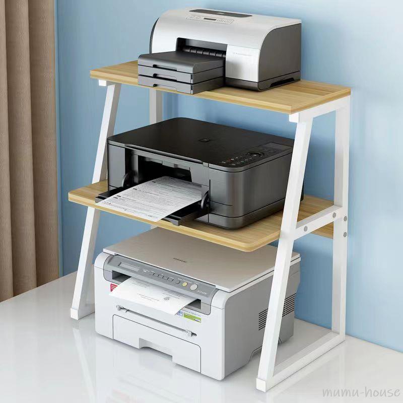 【木木】   ✨印表機置物架 桌面影印機支架 雙層收納架 印表機增高架 複印機架 多功能置物架 列印機架桌上型置物架