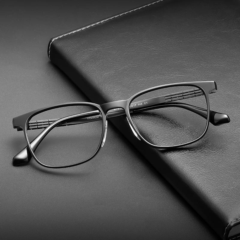 新款純鈦眼鏡框板材男款商務眼鏡架近視眼鏡男