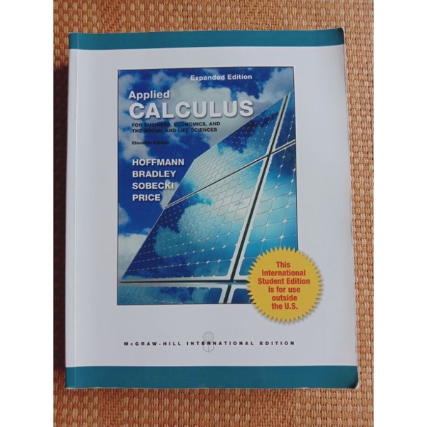 微積分 11版 原文書 Applied calculus 11e 大學 商管用書 二手 McGraw-Hill