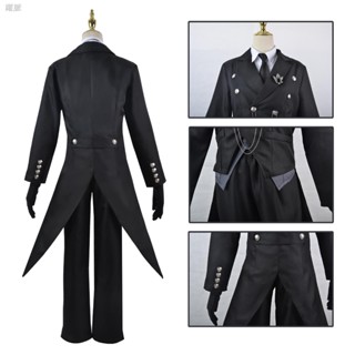 躍脈熱銷❀△黑執事COS衣服賽巴斯cosplay服裝塞巴斯蒂安燕尾服禮服全套cospla