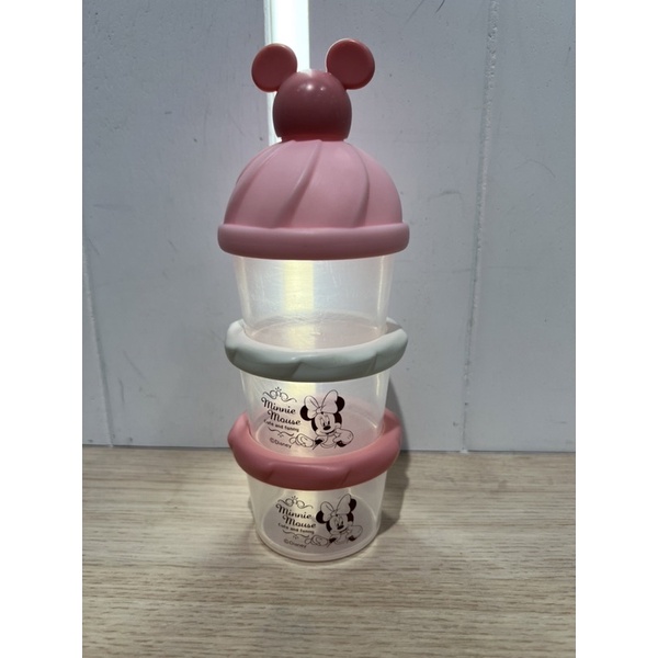 日本disneybaby現貨【寶寶頭等艙】 日本 迪士尼 米奇 米妮 維尼 可愛造型 三層奶粉盒 奶粉分裝罐 日本製
