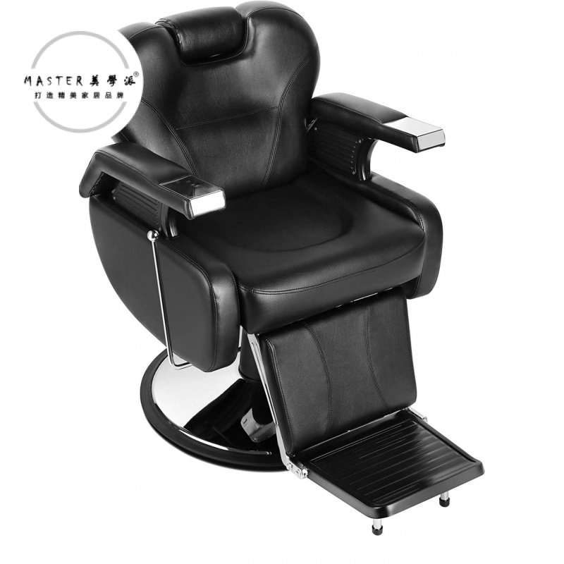 理髮椅新款美髮椅液壓可放倒男士剪髮椅理髮椅郵購包裝 JEFR