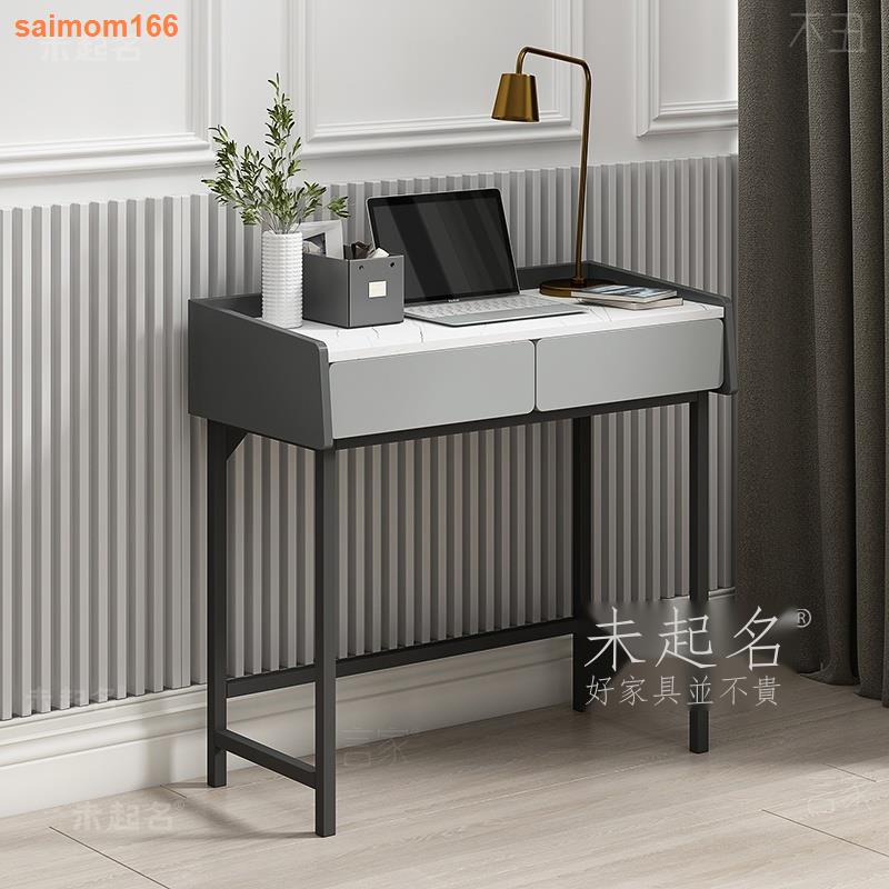 ﺴ小戶型房間輕奢高級設計感書桌60/80cm長小尺寸窄型電腦桌WW157
