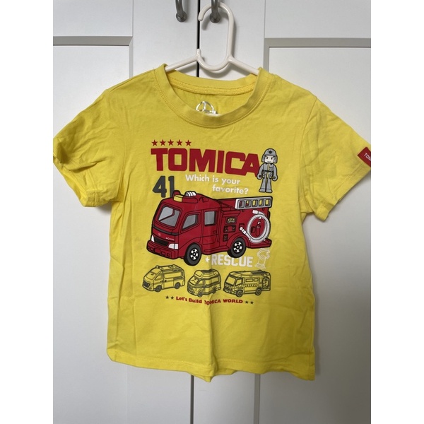 二手男童TOMICA黃色T恤