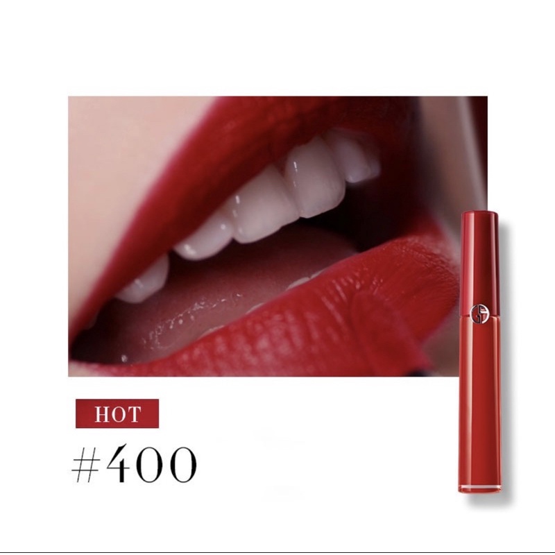 專櫃購入 Giorgio armani GA 紅管 唇釉 亞曼尼 #400 lip maestro奢華絲絨訂製唇萃唇彩