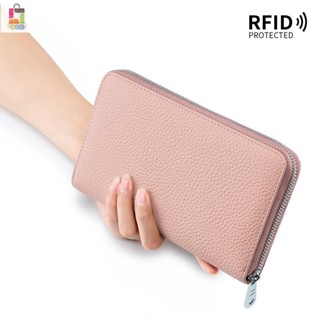 西木格 風琴護照存摺包日式通帳本rfid 本革手帳本真皮女士長款錢包 大容量長夾 多卡位長夾 皮夾