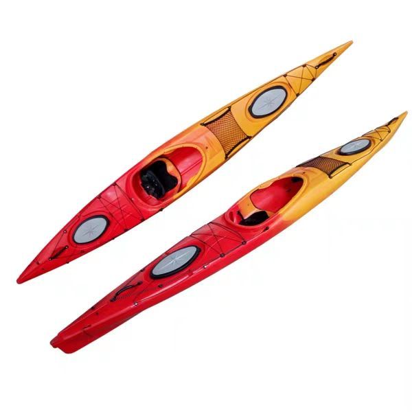 免運#kayak比賽用外貿硬艇 4米5外貿獨木舟皮劃艇 水上船艇單人海洋舟