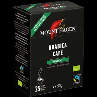 【99免運】mount hagen德國阿拉比卡脫咖啡因低因無蔗糖速溶咖啡粉50g盒裝