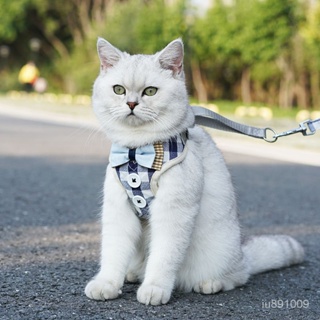 優選好物 寵物貓咪牽引繩防掙脫背心式背帶貓咪外齣專用遛貓繩子舒服不勒身 N7G3