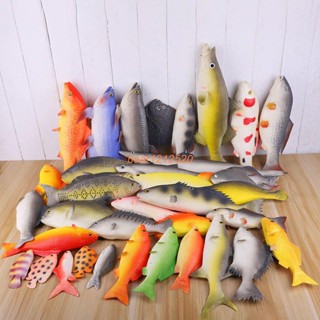 ✨新款熱銷🔥模擬魚模型假鯉魚鯽魚玩具中華鱘裝飾道具海魚大號小金魚掛件客廳