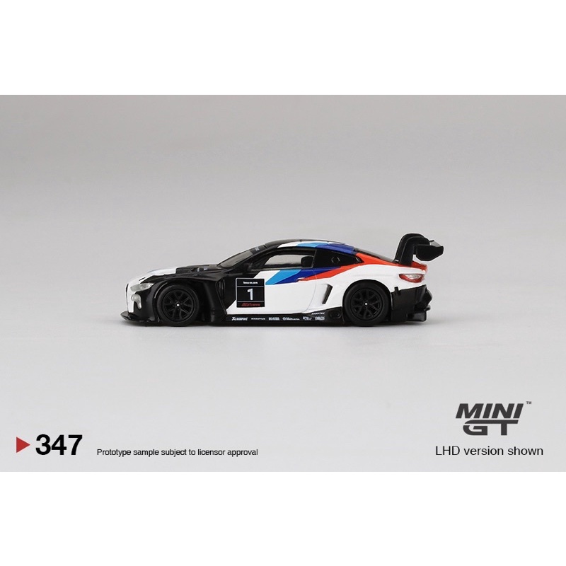 Mini GT 1/64 模型車 #347 BMW M4 GT3 2021 Presentation