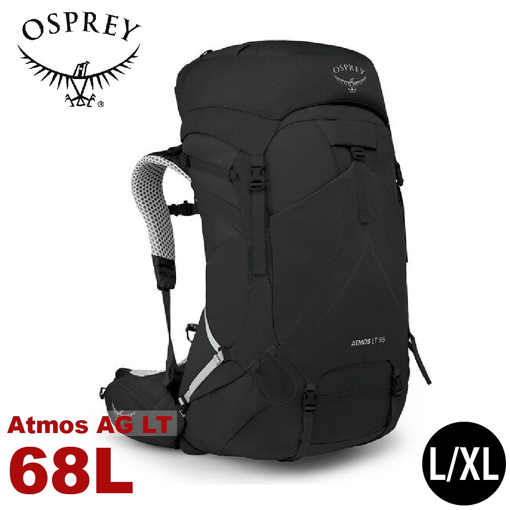【OSPREY 美國 Atmos AG LT 65 登山背包《黑L/XL》68L】自助旅行/雙肩背包/行李背包