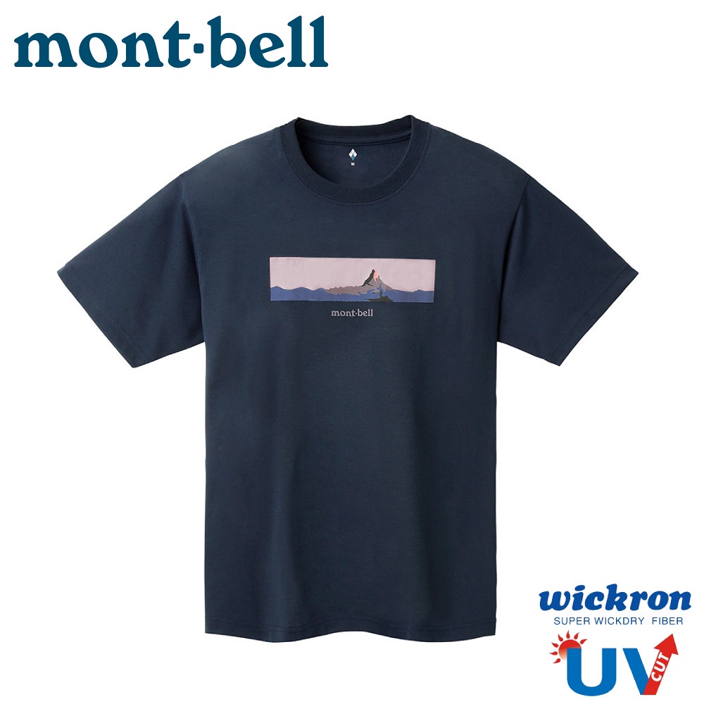【Mont-Bell 日本 WIC.T MATTERHORN 短袖排T《海軍藍》】1114562/男女/短T/登山