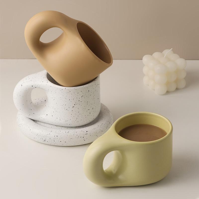 日式柴燒貝漢美北歐創意馬克杯咖啡杯家居餐廳家用喝水杯送人喬遷禮品