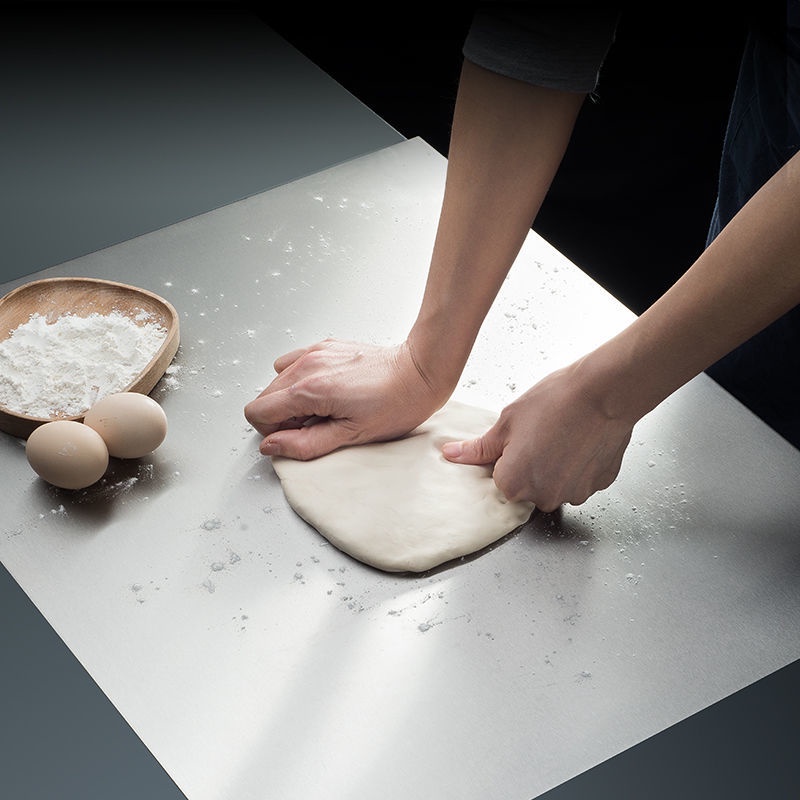不鏽鋼揉麵板 304食品級 不鏽鋼切菜板 抗菌 防霉 耐用 易清洗 水果砧板 烘焙揉麵 案板 大砧板